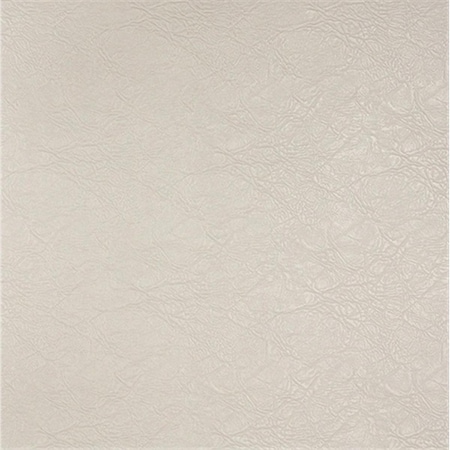 Designer Fabrics 54 in. Wide White- Metallic Leather Grain Upholstery Faux Leather G384